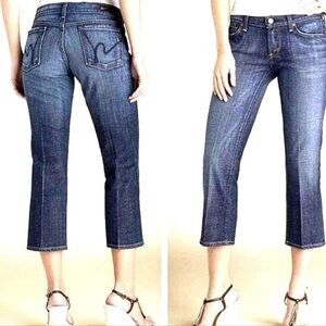 EEUC Citizens of Humanity Kelly #063 Stretch Low Waist Cropped Jeans Size 31